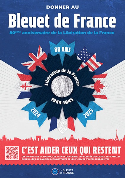 Affiche Bleuet de France 80 ans